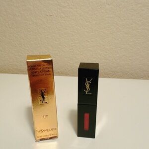 YSL Rouge Pur Couture Vinyl Cream Lip Stain 412 Rose Mix 0.18oz NIB